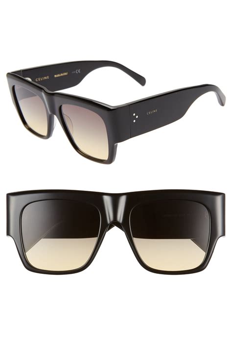 56mm gradient flat top sunglasses celine|Celine Flat.